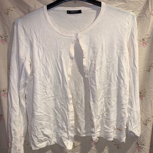 Plain off white cardigan